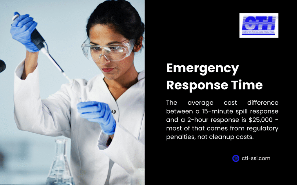 Laboratory emergency response for liquid waste removal spill cleanup