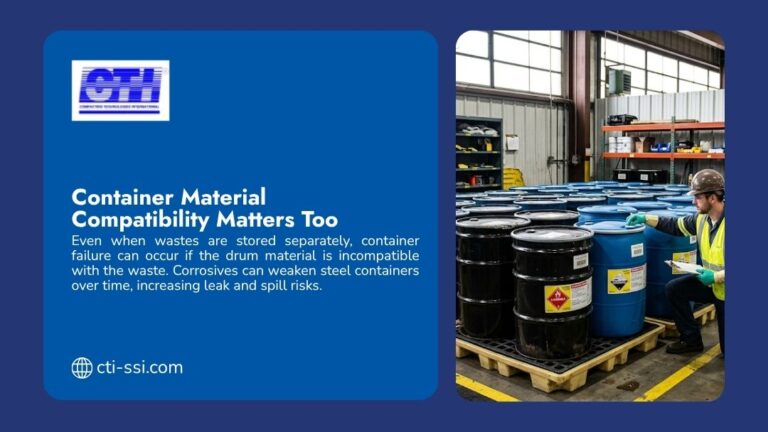 Incompatible Waste Storage Requirements